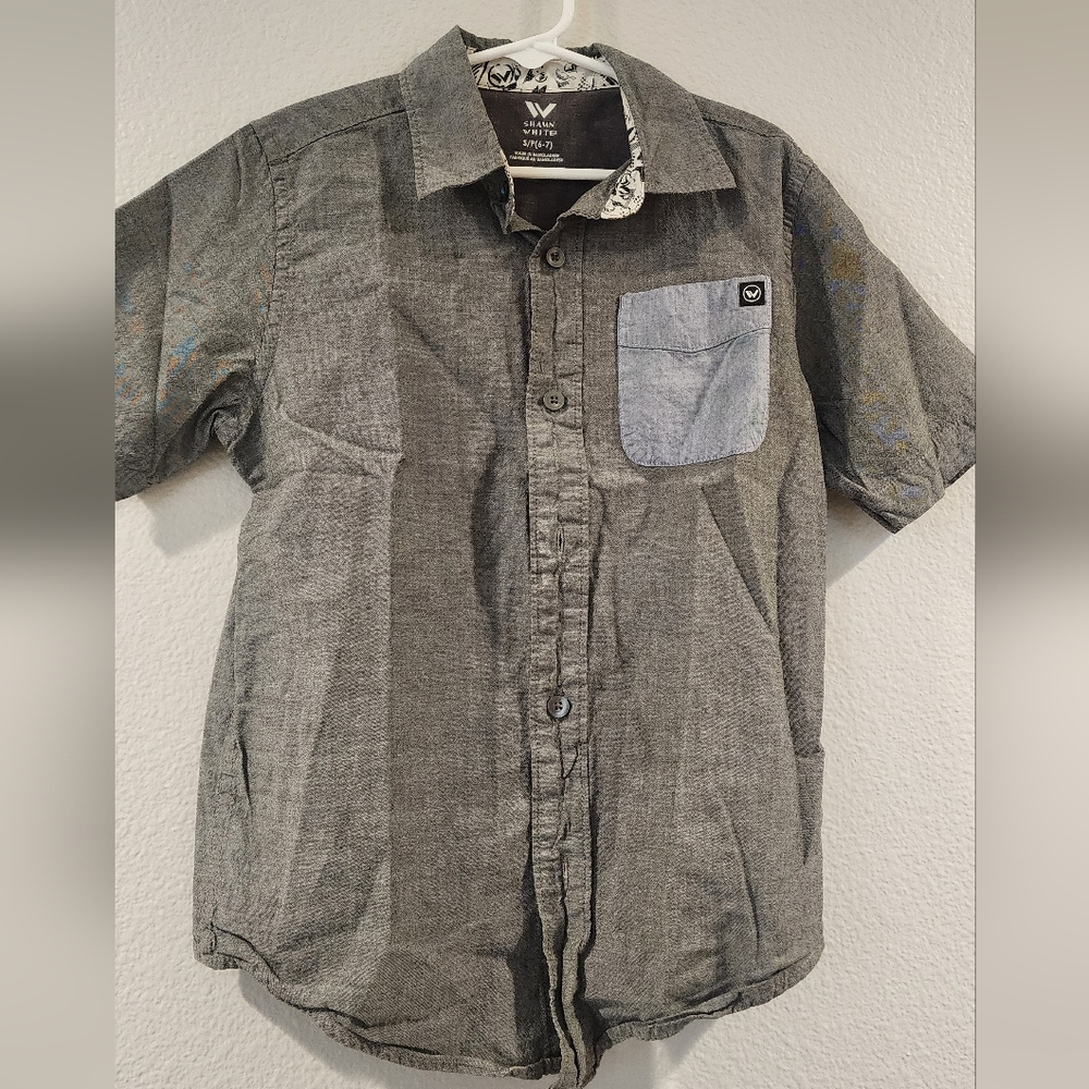 Gray Casual Men's Shirt
